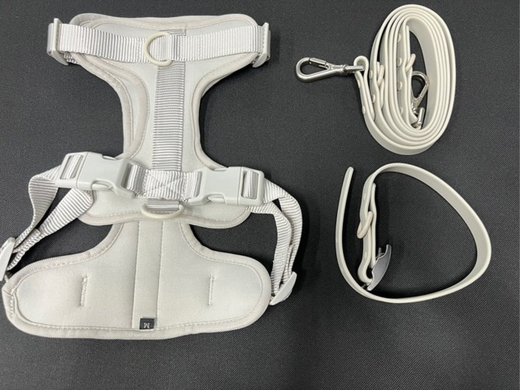 Dog Harness and Leash Set No Pull Dog Vest Harness PVC Waterproof Dog Leash Collar for Small Medium Large Dogs